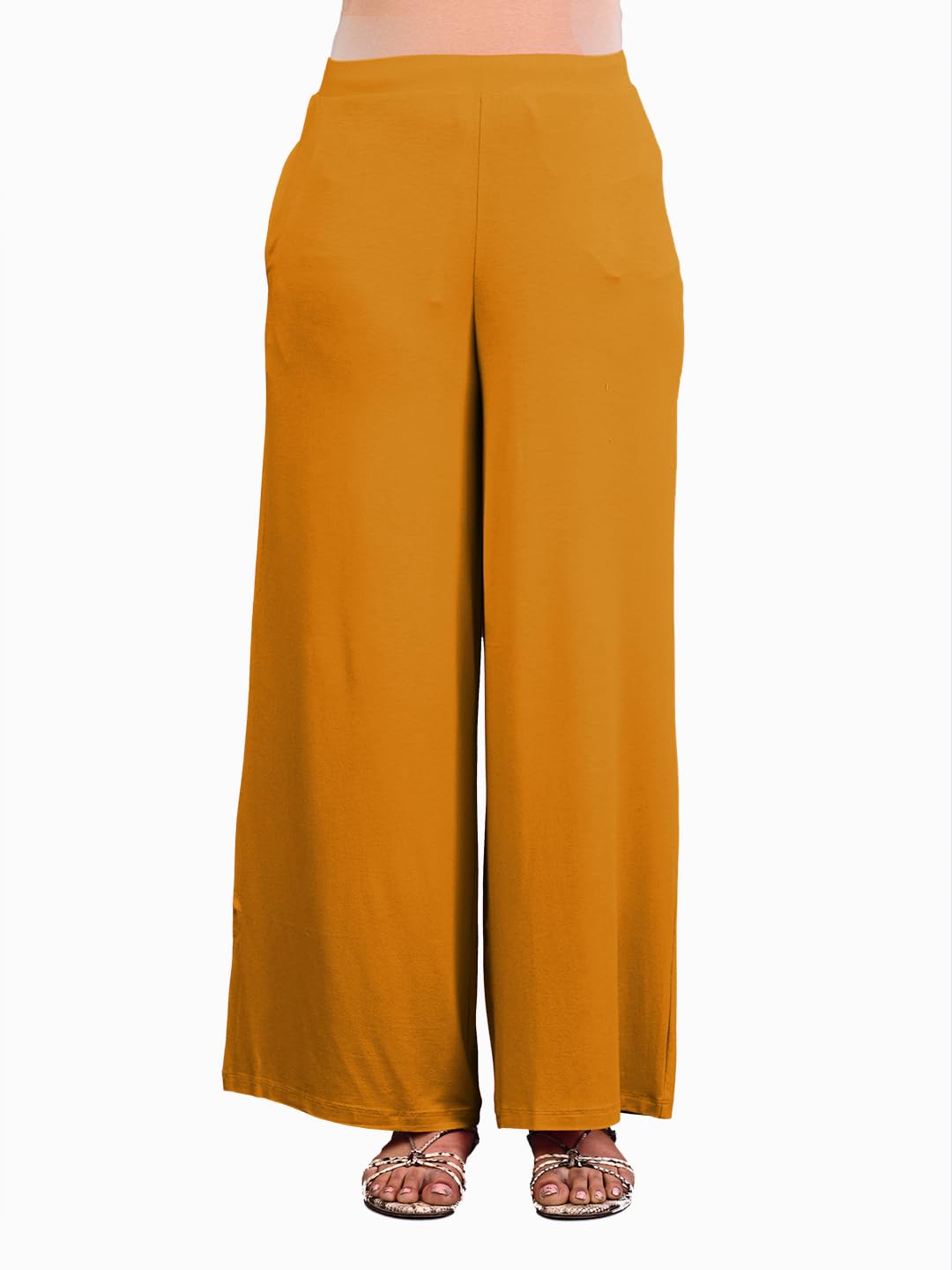 lyra Women's Flared Mid Rise Palazzo-picture-37