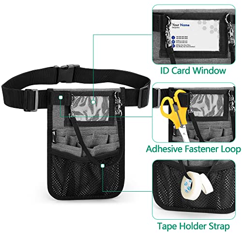 Trunab Nurse Fanny Pack with Tape Holder and Multiple Compartments, Vet Nurse Pouch Waist Bag with Adjustable Waist Strap - Image 4