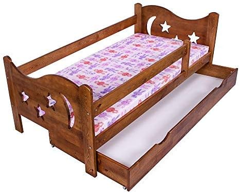 Kagu Chrisi Cot Bed Junior Bed (140 x 70 cm or 160 x 80 cm) Pine Wood, Solid Wood, with Mattress and Drawer 160 x 80 cm Oak