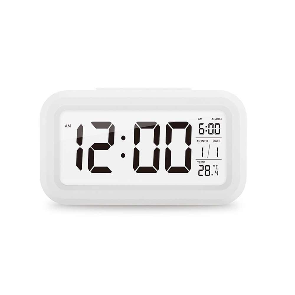 Silver Mqupin Large Digital Wall Clock Battery 14 Extra Desk Lcd Wall Clock With Auto Time Set Dual Alarms Night Light Temperature Battery Operated Lcd Wall Clock Afsvfp Fr
