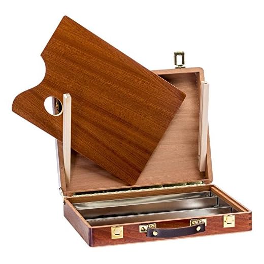 Lienzos Levante Caja de Pinturas Vacia, Madera de Sapely, 5-S, 39x31x70 cm