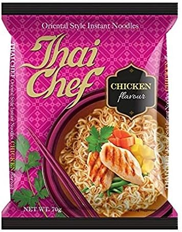 Thai Chef Oriental Style Instant Noodles, Chicken, 70g (Pack of 3)