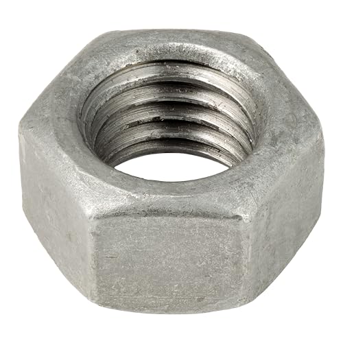 Image of 5 /8 inch-11 (25 Pack) Galvanized Grade 2 Hex Nuts, Coarse Thread, Hot Dipped, Industrial /Commercial Grade ASME B18.2.2 by Makers Bolt
