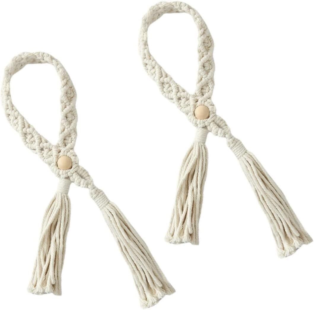 Attaches de rideaux, supports de rideaux, 2 pièces Sangles de rideaux Supports de rideaux Fixations de rideaux Attaches de rideaux Attaches de rideaux Corde Attaches de rideaux Gland Gland (Kaki)