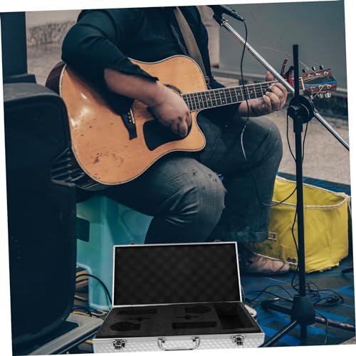 Hemoton Metal Suitcase Mic Suitcases Briefcases for Men Metal Case Men Briefcase Aluminum Case Aluminum Briefcase Metal Briefcase Hard Briefcase Brief Case Equipment Sponge Man4