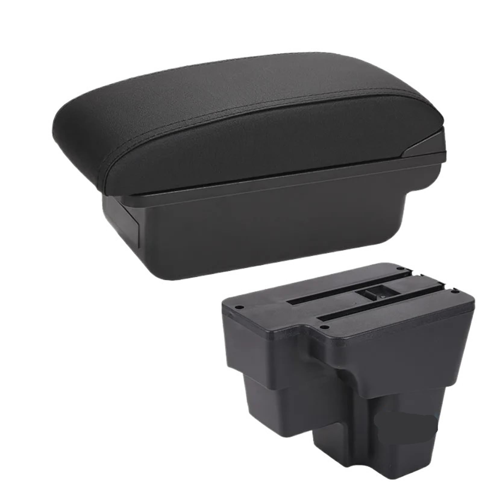 Center Console Armsteun Deksel Pasuje do KIA RIO STONIC KIA Rio Lx Cerato Podłokietnik Box Car Podłokietnik Retrofit Część Schowek Car Accessory(C2 Black line NO USB)