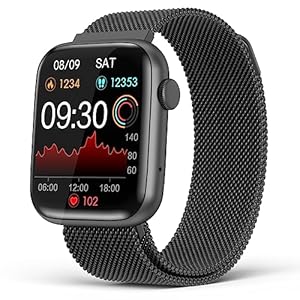 2024 Smart Watch for Men Women with Bluetooth Call Answer/Dail,1.9” HD Full Touch Screen Fitness Tracker, IP67 Waterproof Smartwatch with Sleep Monitor for Android and iPhone