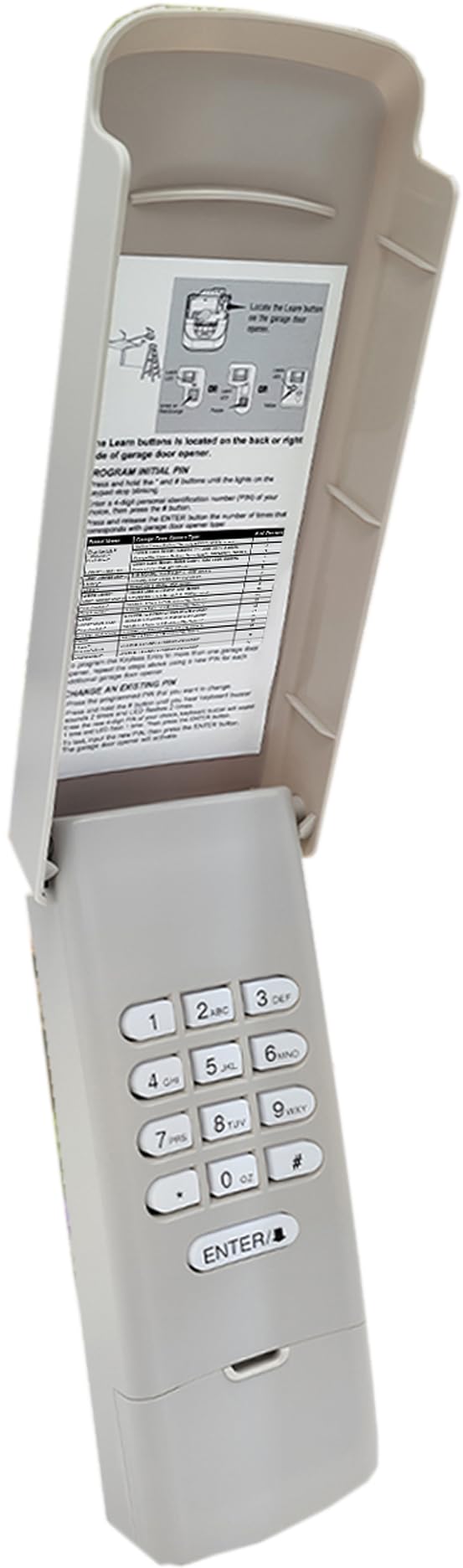 877LM 877Max 878Max Wireless Garage Door Opener Keypad for Liftmaster Chamberlain Craftsman Openers, Replaces 376Lm G940EV-P2 878MAX 377LM 977LM 877LM 66LM (Gray)