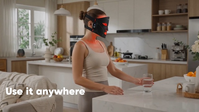 Amazon.com: XSSNVV Red Light Therapy Mask, Wireless, 850nm NIR