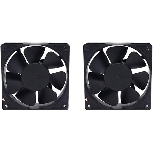 Electronic Spices 3Inch DC Cooling Fan 2pcs