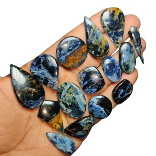 Pietersite Loose Gemstones Wholesale Lot 100 Carat (3 to 5 Pcs) Natural Gemstone Cabochons for Jewelry Making,Wedding Gift, Healing Chakra, Wire Wrapping Crystals