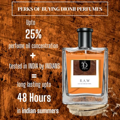 Image of DIONII R.A.W. Mens Eau De Parfum Perfume | Long Lasting Cedar Fragrance With Cedar & Bergamot, 50 ML