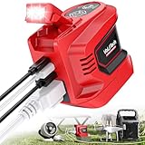 200W Power Inverter for Milwaukee 18V, VoLtTech Battery Inverter 18V to 110V-120V, Phone Charger USB Charger Adapter Power Adapter with 2 USB Ports & 1 Type-C & 1 AC Outlet (No Battery)