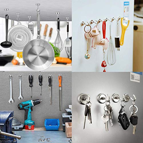 Image of AJB Heavy Duty Magnetic Hooks for Multi-Purpose Hanging for Home