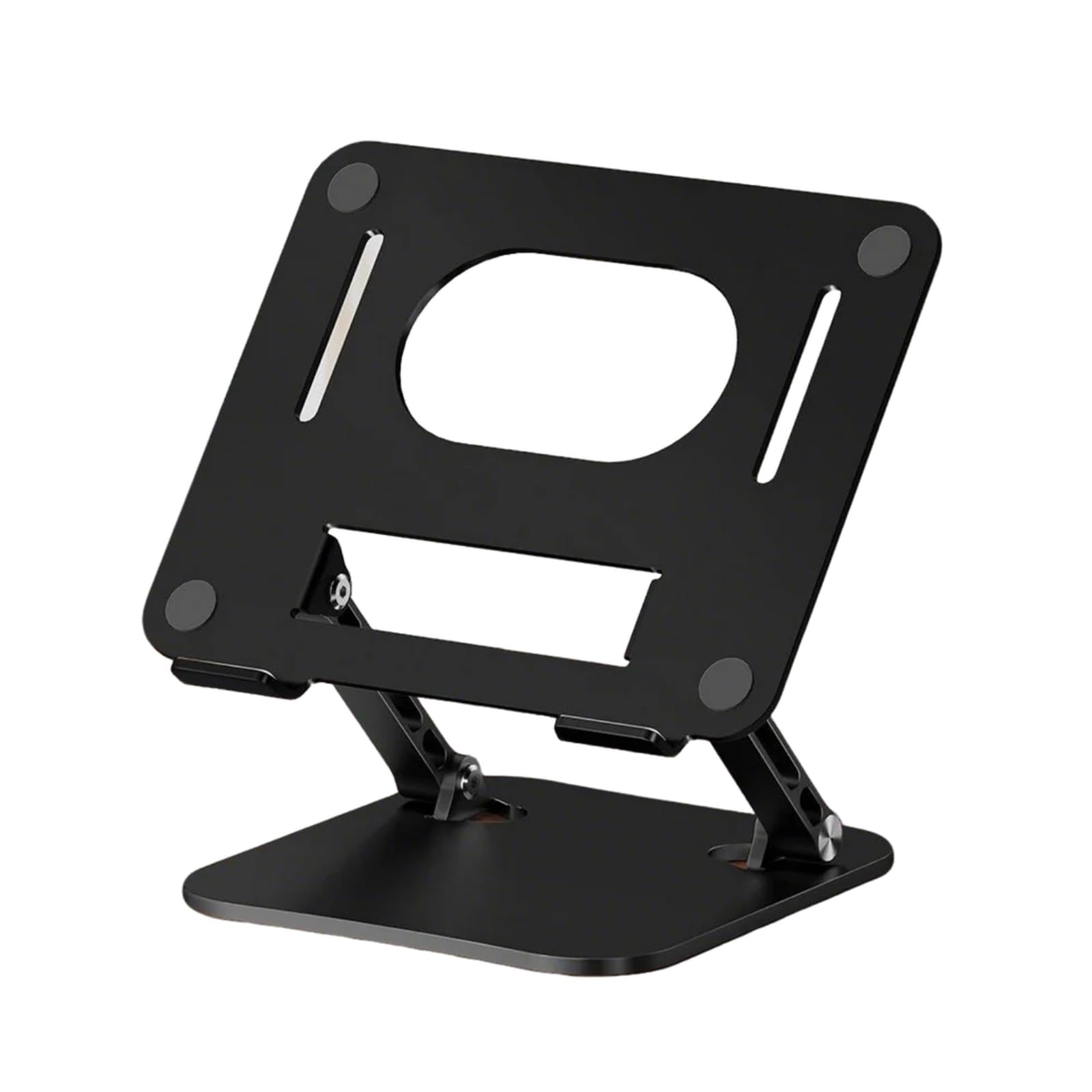 Soporte de escritorio para laptop con disipación de calor, soporte de refrigeración ajustable para portátiles de hasta 17 pulgadas, soporte ergonómico para portátil para uso doméstico y de oficina