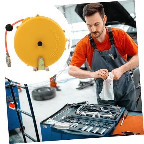 Enrouleur automatique tuyau air rétractable 8M portable multi-usage maison et extérieur