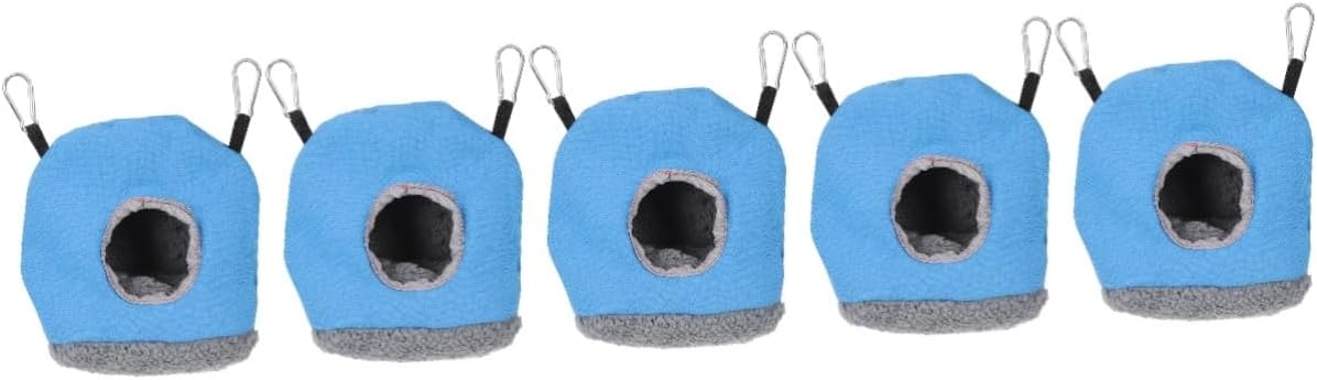 HANABASS 5pcs Nests Suspending Parrot House Warm Bird Nest for Birds for Sleeping Playing Garden Supplies