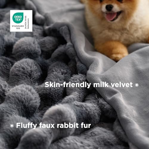 Bedsure GentleSoft Fuzzy Throw Blanket