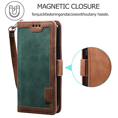 Housse de sac de téléphone iPhone 7 Plus antichoc avec rabat aimanté