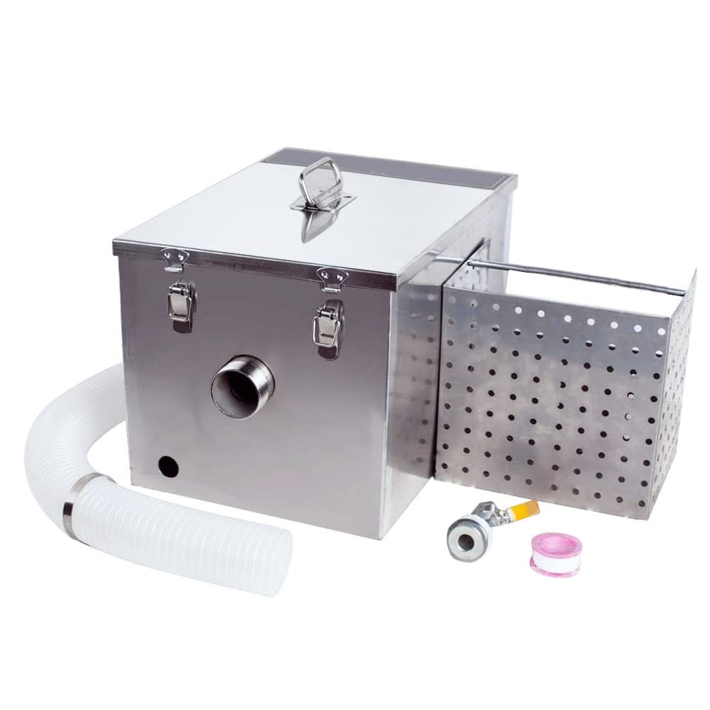 Buy Grease Interceptor, 4GPM Commercial Grease Trap, 14.17×10.24×9.45in
