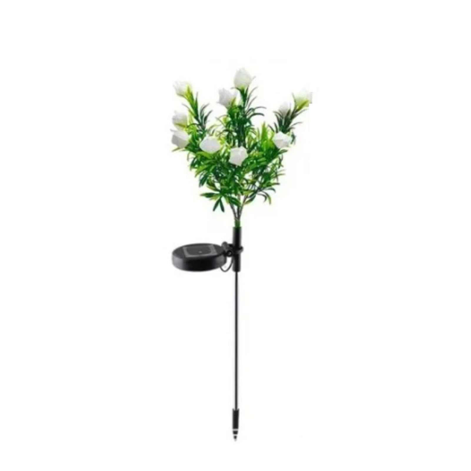 matumou Garden Light Solar Powered Flower Shape Outdoor Yard Light Waterproof Scratch-Resistant Small Size Garden Lamp