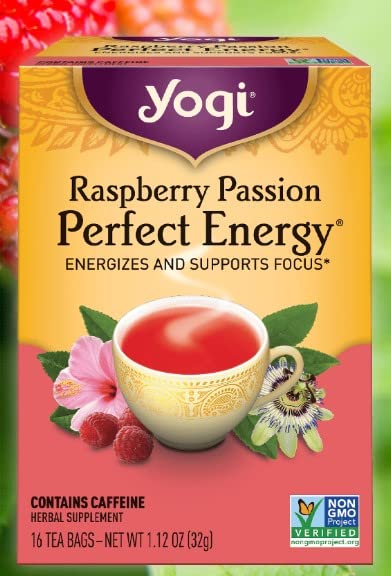 Yogi Tea, Raspberry Passion Perfect Energy, 16 Count