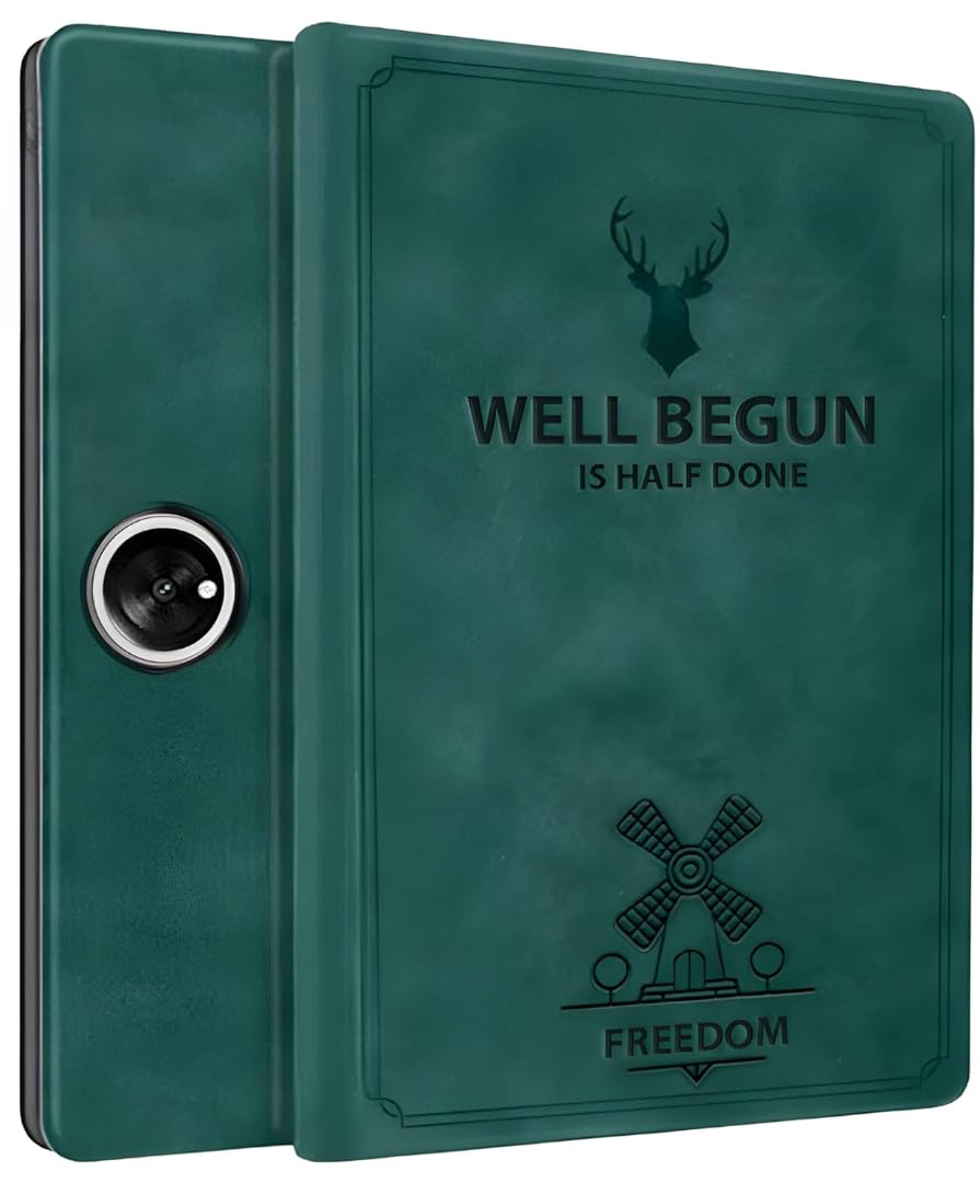 ProElite Cover for OnePlus Pad Go 11.35 inch Cover, Deer Multi Angle Flip Case Cover for OnePlus Pad Go 11.35 inch 2023, Support Auto Sleep Wake, Dark Green-image-44