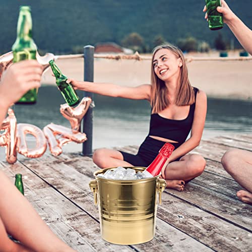 1 Unidade Balde De Gelo Baldes De Gelo Recipiente De Vidro Com Tampa Terrários Pedras De Refrigeraçã