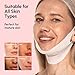 MAREE V Line Lifting Mask with PDRN Salmon DNA – Deep Collagen Face Mask for Women – Jawline Shaper Facial Masks with Retinol – Tightening & Firming Neck Lift Tape – Double Chin Strap for Face Lift