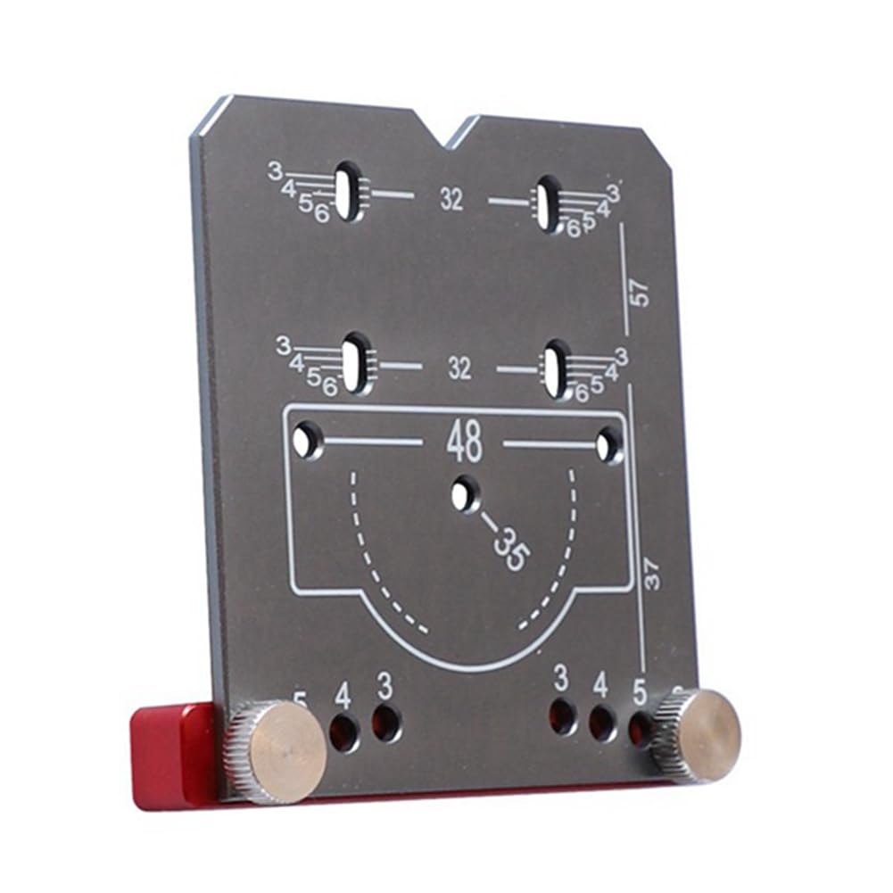 Aetherion Woodworking Concealed Hinge Jig Kit Aluminium Alloy 35mm Hinge Hole Template Jig for Door Cabinets Hinges Mounting - Image 2