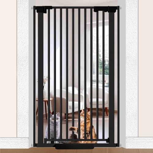 51'' Extra Tall Cat Gate Barrier for Doorways Hallways, Pressure ...