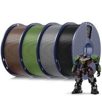 SUNLU PLA 3D Printer Filament, Multicolor, 4-Pack, 4KG Total