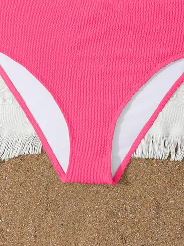 Image of RoseSeek Girl's 2 Piece Padded Bathing Suit Wireless Starfish Swimsuit Spaghetti Strap Vacation Beachwear Set