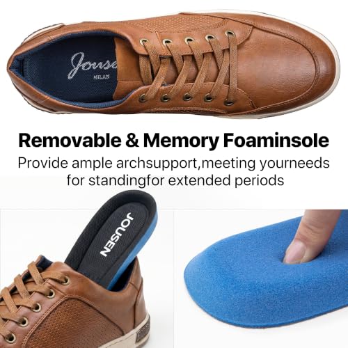 Image of Jousen Men's Fashion Sneakers Classic Retro Casual Shoes for Men Breathable Business Dress Sneaker