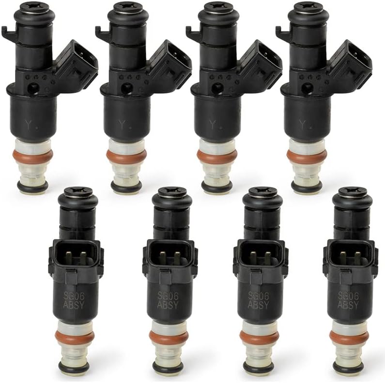 OEM 16450-PPA-A01 13501289-101 FJ484 Fuel Injectors 8PCS Genuine Repair Kit for H0NDA CR-V EX LX Civic Si Hatchback 16450PPAA01 - (Color: Remanufactured)