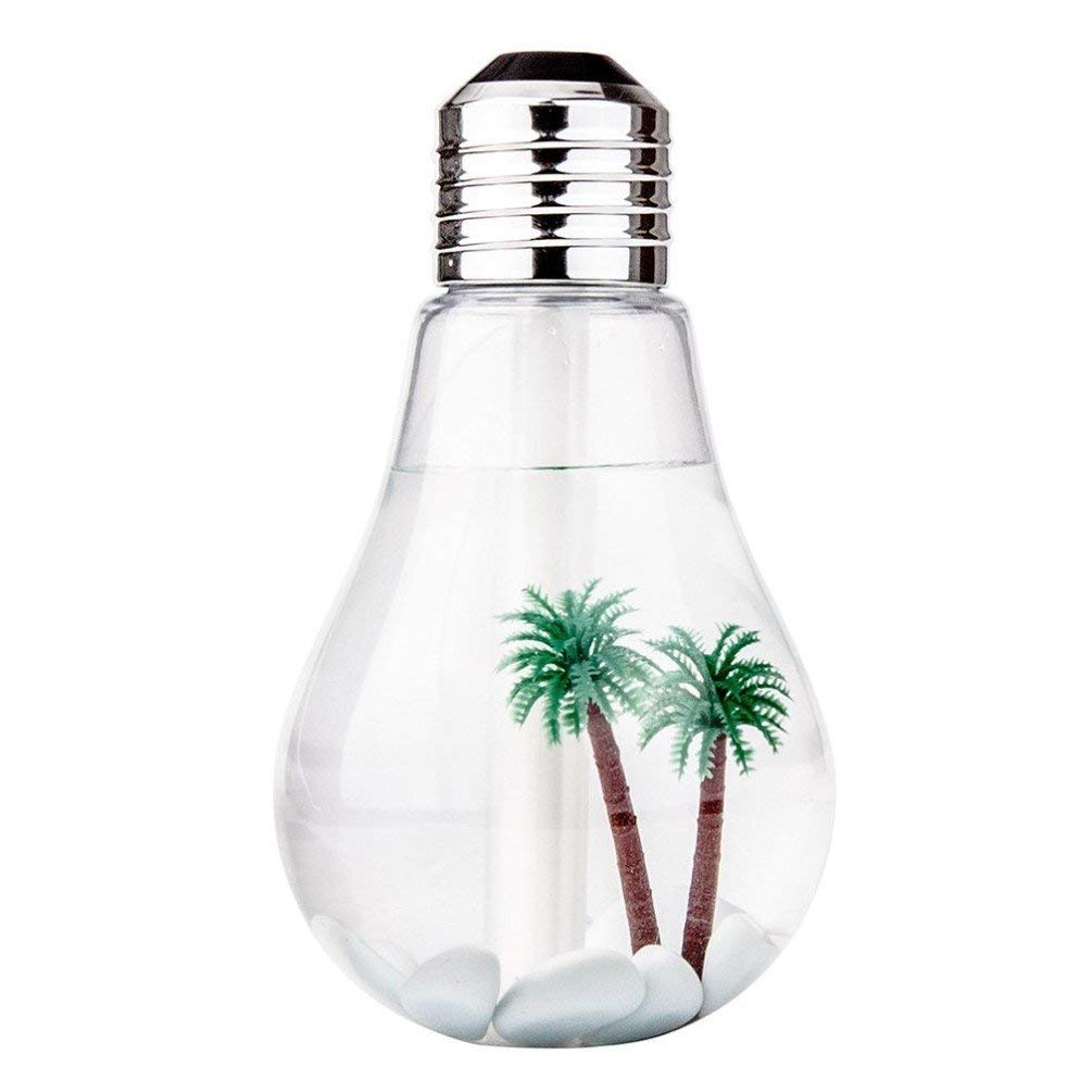 Bulb Humidifier Automatic Spray Sanitizer Air Freshener with Seven Color Led,400Ml Colorful USB Led Night Light&Air Purifier for Home Office&Car Use,400 Milliliter-image-15