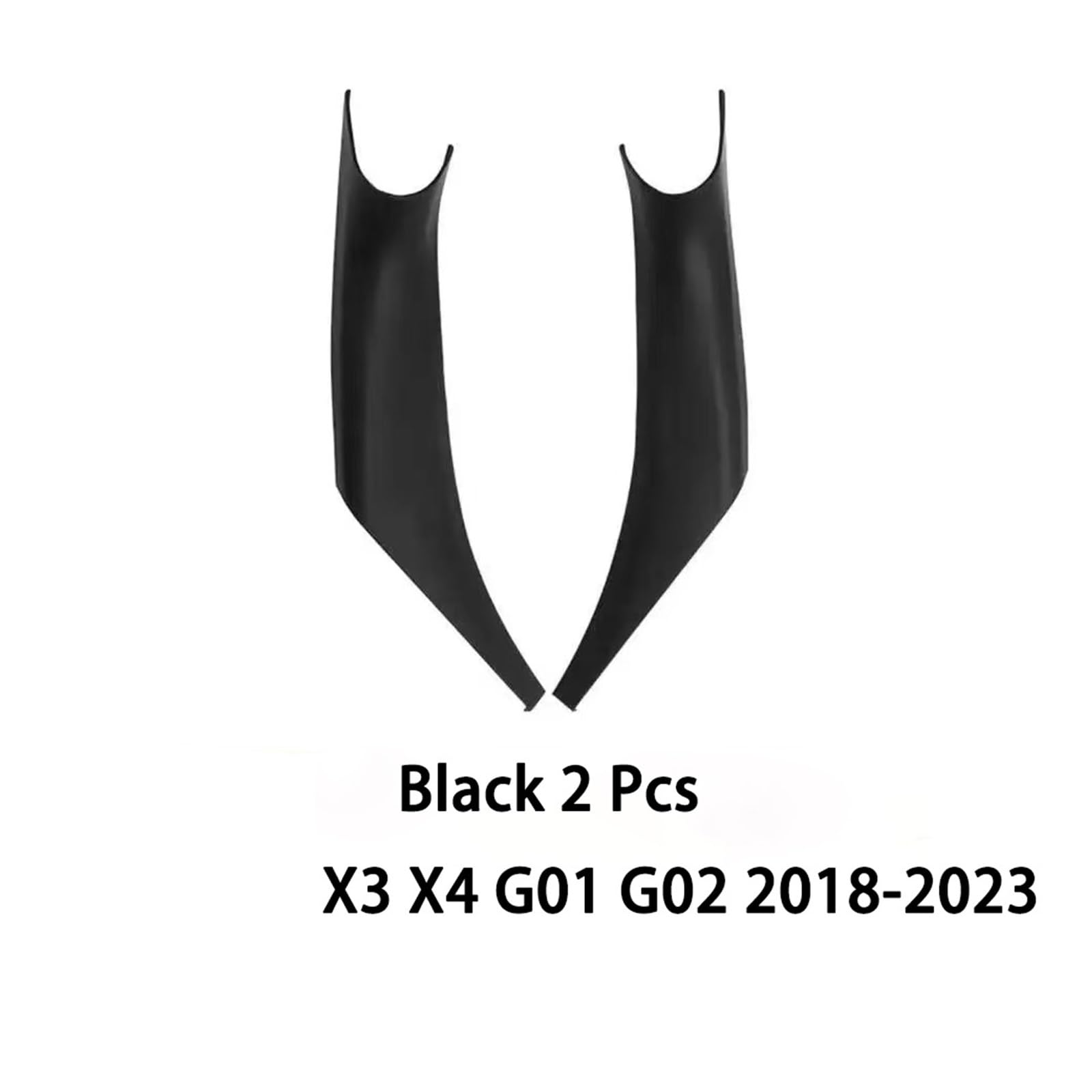 Maniglia Porta Interna per BMW X3 G01 2018-2023 per X4 G02 2019-2024 Auto Porta Tirare La Copertura Sinistra E Destra Maniglia Interna di Protezione Decorare(2 PCS Black)