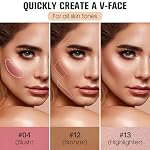 16 Colors Contour Palette Make up - Blush Highlighters Bronzer Powder All in one Makeup Palettes Contour Kit - Face Cosmetics Gifts for Women Beauty for Festivals (SET1) - Image 3