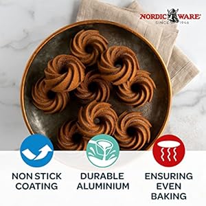 Nordic Ware Heritage Bundtlette Cakes One Size Gold