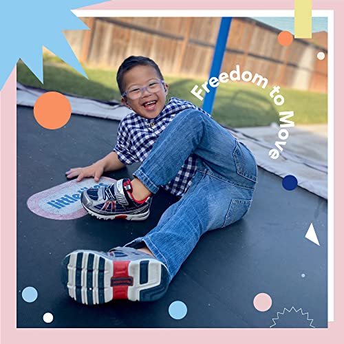 TSUKIHOSHI Storm Kids Shoes - Strap-Closure Machine-Washable Kids Sneakers with Wide Toe Box and Slip-Resistant, Non-Marking Outsoles, Navy/Silver - 1.5 Little Kid (4-8 Years)2