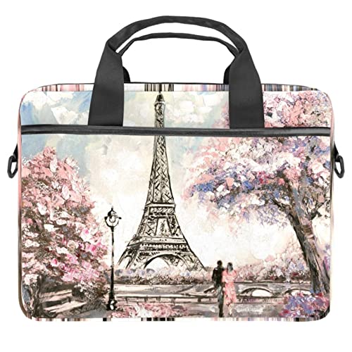 Sac ordinateur portable 13-14.5" pour trajets urbains et style Tour Eiffel unique
