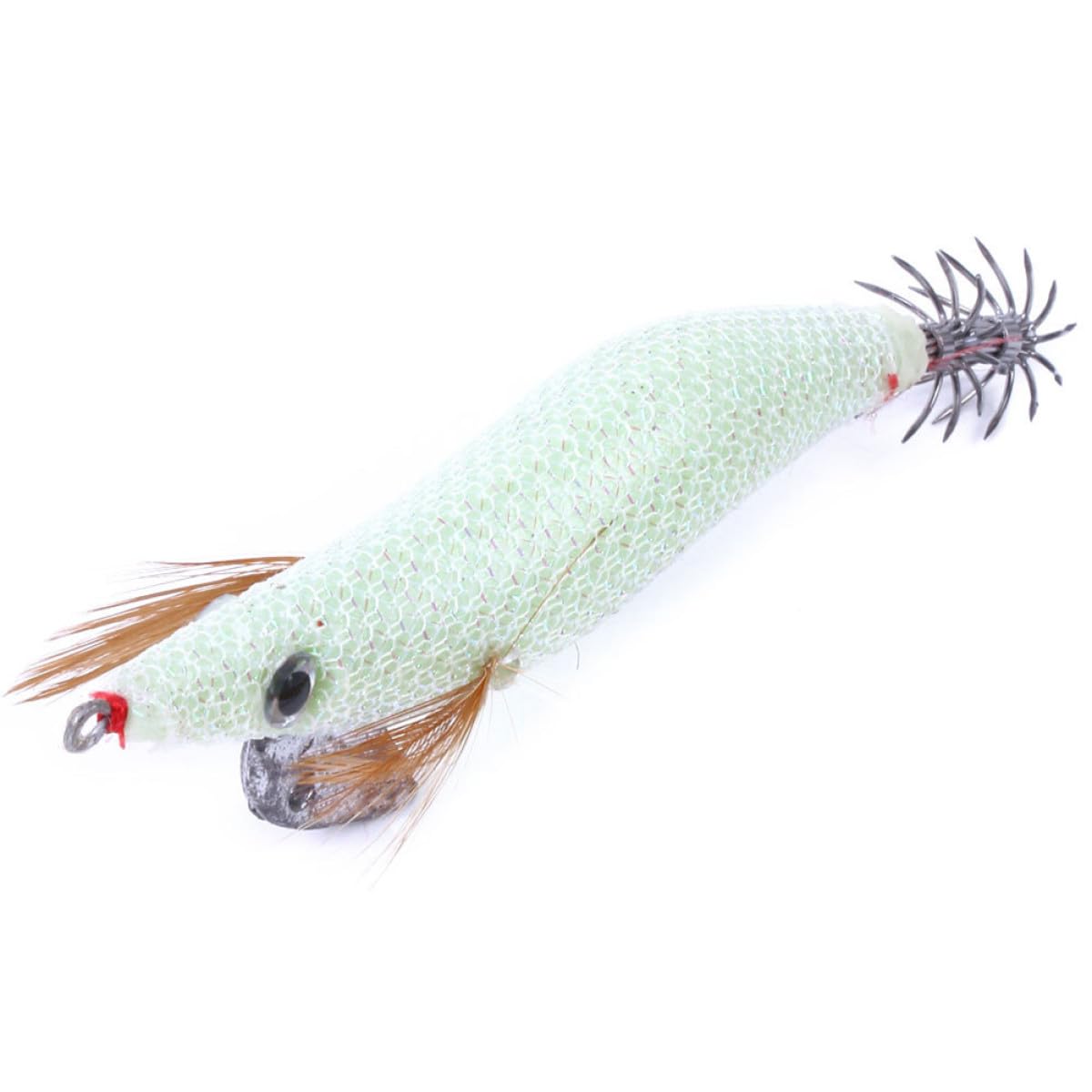 YARNOW Set 10 Pezzi Ganci Esca da Pesca Calamaro e Gambero in Plastica e Acciaio, Realistici e Vividi, per Pesca in Mare, Confezionati in Scatola Compatta