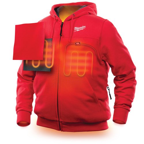 Milwaukee Heated Hoodie Kit M12 12V Lithium-Ion (Medium, Red) #TOP2