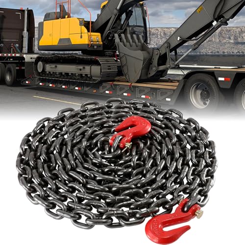 BEAMNOVA 3/8 Inch 20Ft Tow Chains, 7100lbs Working Load, Grab