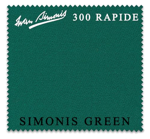 Iwan Simonis Simonis 300 Rapide Carom 3-Cushion Billiard Table Cloth - Authorized Dealer (Simonis Green, 8 ft Oversized)