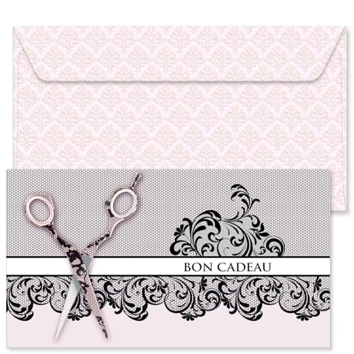 Bons cadeaux à remplir salon de coiffure POS BON avec enveloppe K1279F-1-100-V1
