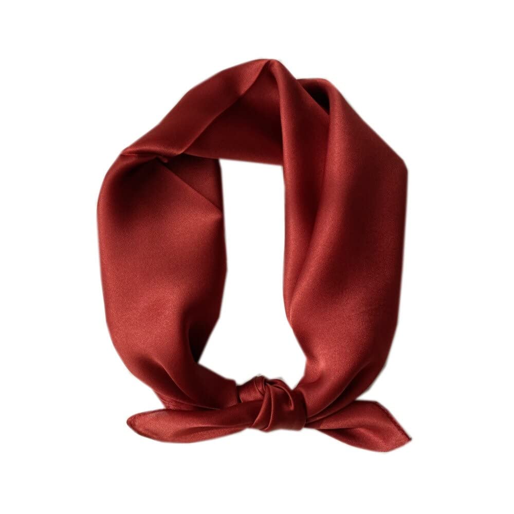 Schal Damen Schals Halstuch Herren Mütze Frühling Herbst Winter Schal Frauen Echte Seidenschals Solide Dünne Bandana Halstuch Square Neck Wrap Weiblich