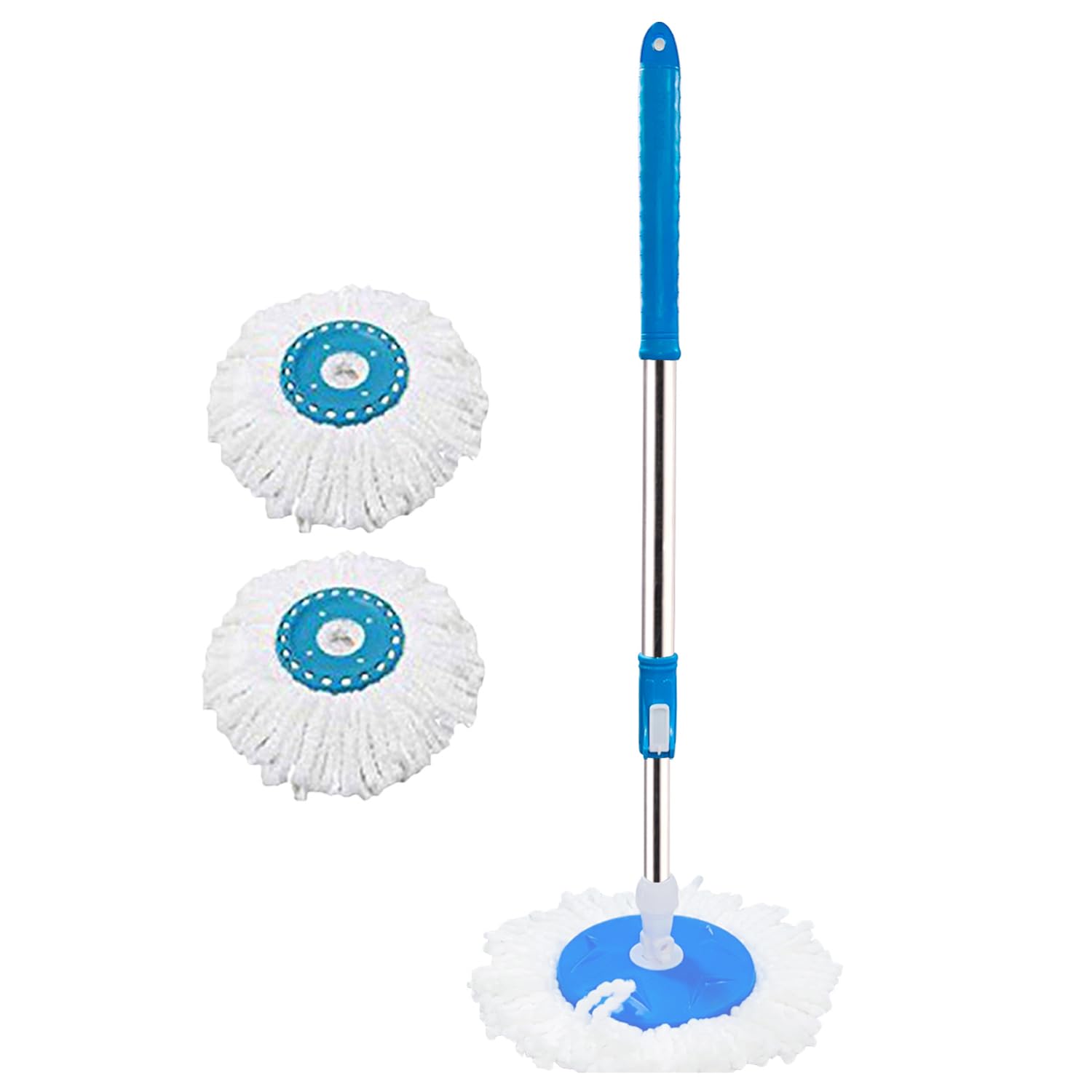 Arovemic Plastic Mops Stick 360 Degree Full Stick Mop with Additional Refill Spin Mops-Stainless Steel and Plastic Stick Mops Floor Cleaning 360 Degree Rotating Pole (B0CZ412SY5) Amazon Price History, Amazon Price Tracker