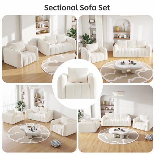 Sillón Plegable Corduroy Blanco miniatura 7