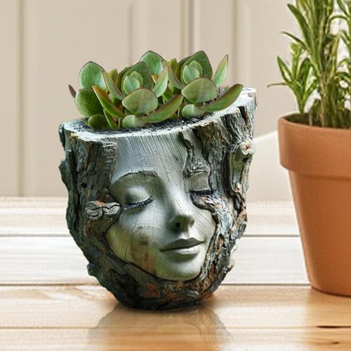Pot de fleurs pour le visage en design statue de jardin unique - 4